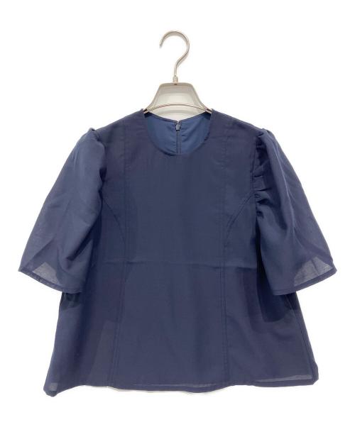 forme（フォルメ）forme (フォルメ) 半袖ブラウス ネイビー サイズ:FREEの古着・服飾アイテム