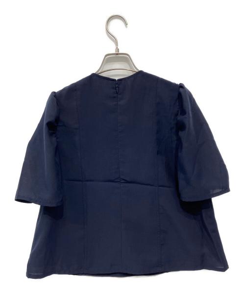 forme（フォルメ）forme (フォルメ) 半袖ブラウス ネイビー サイズ:FREEの古着・服飾アイテム