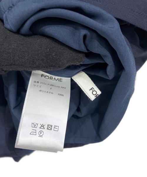 forme（フォルメ）forme (フォルメ) 半袖ブラウス ネイビー サイズ:FREEの古着・服飾アイテム