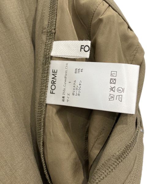 forme（フォルメ）forme (フォルメ) カバーパンツ カーキ サイズ:1の古着・服飾アイテム