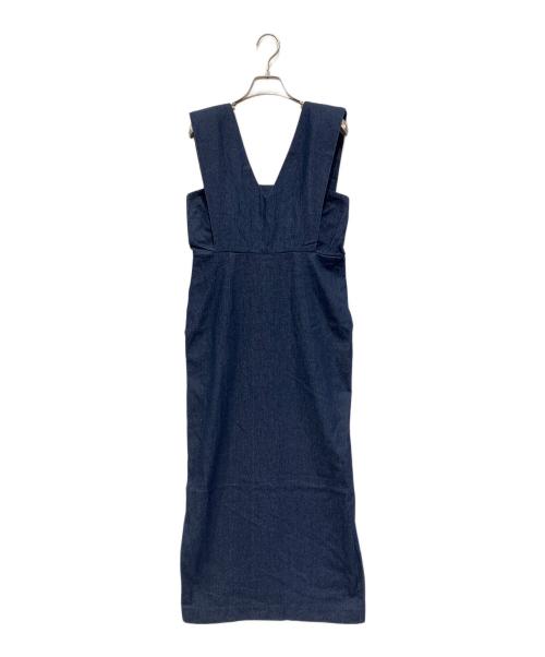 forme（フォルメ）forme (フォルメ) ショルダーパッドドレス インディゴ サイズ:1の古着・服飾アイテム