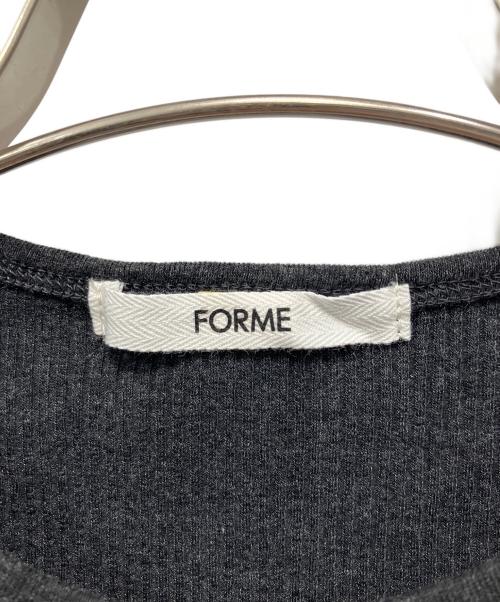 forme（フォルメ）forme (フォルメ) 半袖カットソー チャコールグレー サイズ:FREEの古着・服飾アイテム
