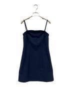 moussyマウジー）の古着「ノースリーブ・キャミソールワンピース」｜ネイビー