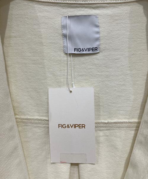 FIG&VIPER（フィグアンドヴァイパー）FIG&VIPER (フィグアンドヴァイパー) ジップジャケット アイボリー サイズ:FREE 未使用品の古着・服飾アイテム