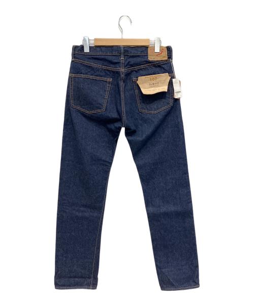 orSlow（オアスロウ）orSlow (オアスロウ) 107 IVY FIT  ELVEDGE DENIM ONE WASH インディゴ サイズ:Lの古着・服飾アイテム