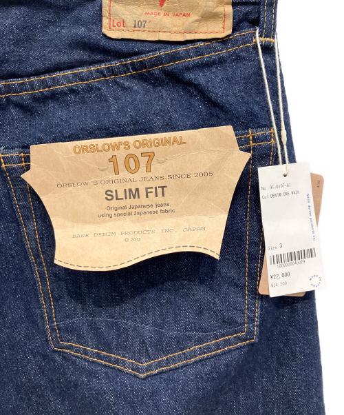 orSlow（オアスロウ）orSlow (オアスロウ) 107 IVY FIT  ELVEDGE DENIM ONE WASH インディゴ サイズ:Lの古着・服飾アイテム