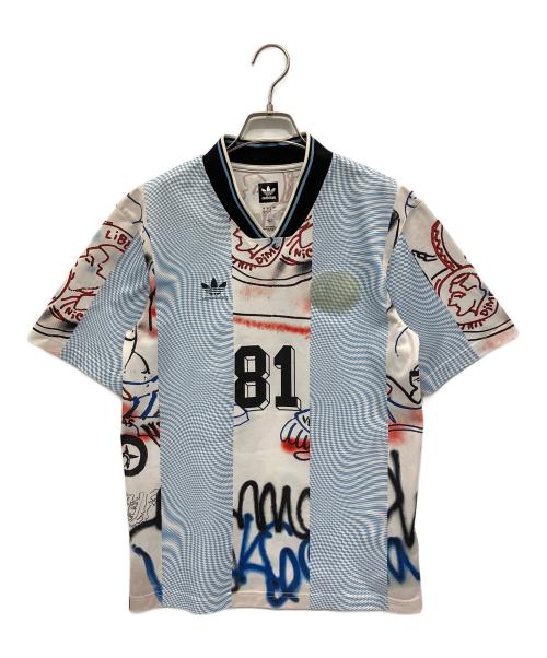 adidas（アディダス）adidas (アディダス) MARK GONZALES (マーク・ゴンザレス) サッカーユニフォーム スカイブルー サイズ:Mの古着・服飾アイテム