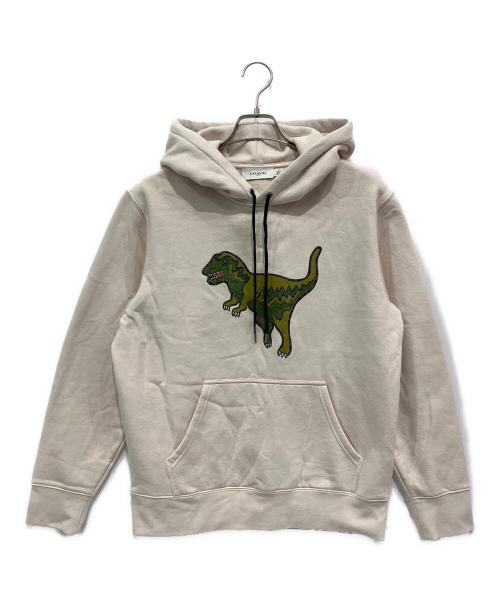 COACH（コーチ）COACH (コーチ) プルオーバーパーカー ベージュ サイズ:Mの古着・服飾アイテム