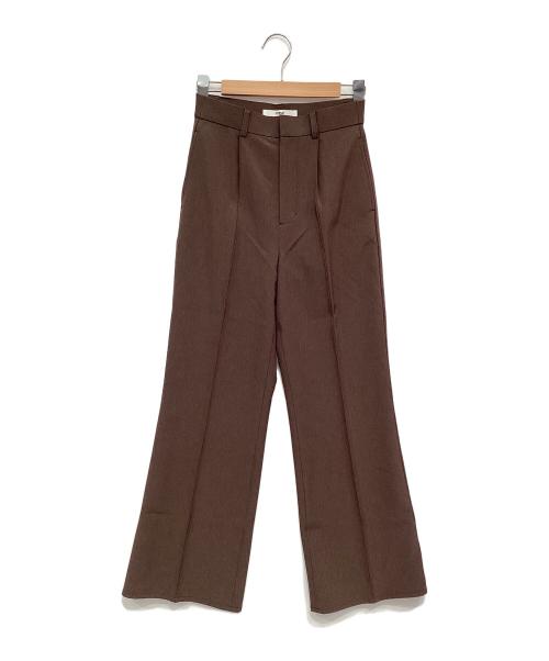 forme（フォルメ）forme (フォルメ) Center Pintuck Pant ブラウンの古着・服飾アイテム