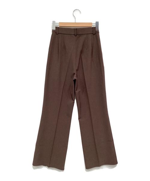 forme（フォルメ）forme (フォルメ) Center Pintuck Pant ブラウンの古着・服飾アイテム