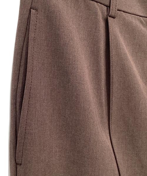 forme（フォルメ）forme (フォルメ) Center Pintuck Pant ブラウンの古着・服飾アイテム
