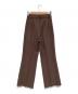 forme (フォルメ) Center Pintuck Pant ブラウン：4000円