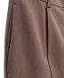 中古・古着 forme (フォルメ) Center Pintuck Pant ブラウン：4000円