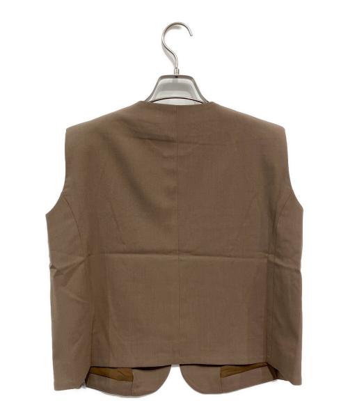 forme（フォルメ）forme (フォルメ) FrontButtonVest ブラウン サイズ:FREEの古着・服飾アイテム