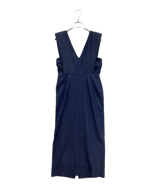 forme（フォルメ）forme (フォルメ)  Shoulder pads dress インディゴの古着・服飾アイテム