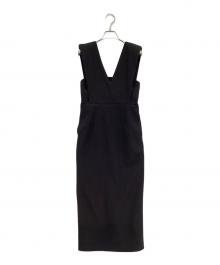 forme（フォルメ）の古着「 Shoulder pads dress」｜ブラック