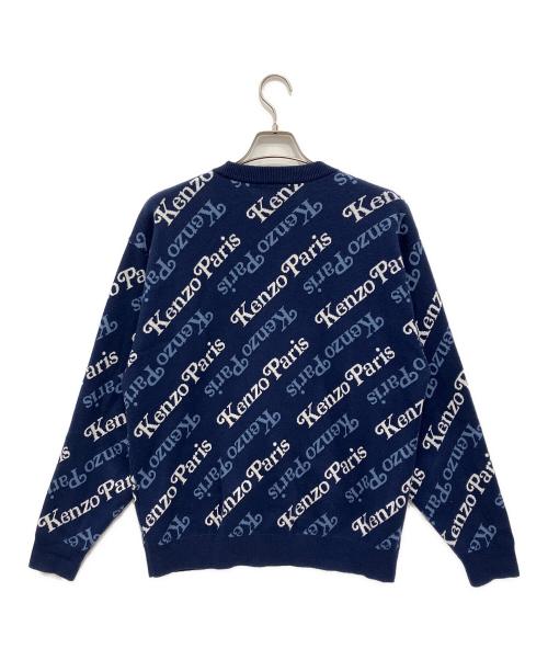 KENZO（ケンゾー）KENZO (ケンゾー) VERDY MARKET 厚手カーディガン ネイビー サイズ:Lの古着・服飾アイテム