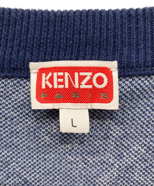 KENZO（ケンゾー）KENZO (ケンゾー) VERDY MARKET 厚手カーディガン ネイビー サイズ:Lの古着・服飾アイテム