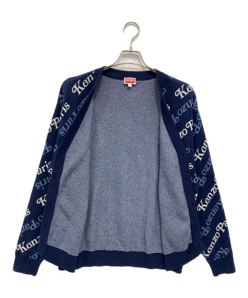 KENZO（ケンゾー）KENZO (ケンゾー) VERDY MARKET 厚手カーディガン ネイビー サイズ:Lの古着・服飾アイテム