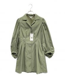 moussy（マウジー）の古着「長袖ワンピース」｜グリーン