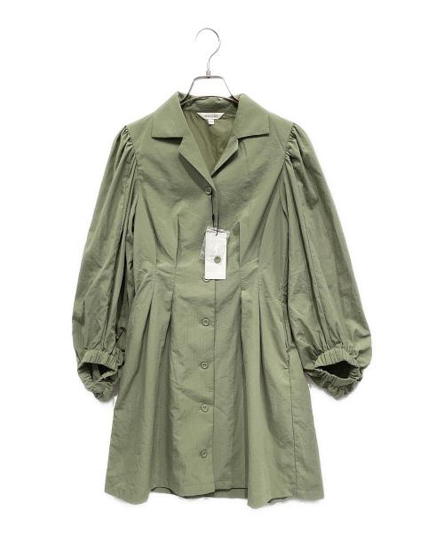 moussy（マウジー）moussy (マウジー) 長袖ワンピース グリーン サイズ:S 未使用品の古着・服飾アイテム
