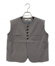 forme（フォルメ）の古着「フロントボタンベスト」｜グレー