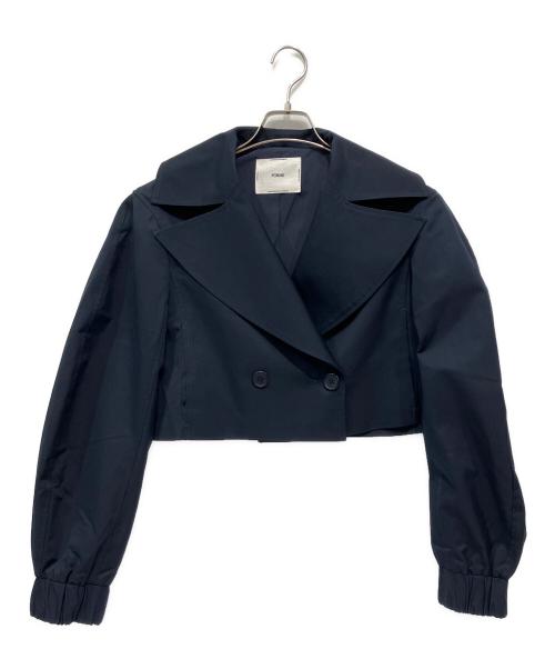 forme（フォルメ）forme (フォルメ) ショートトレンチコート ネイビー サイズ:FREEの古着・服飾アイテム