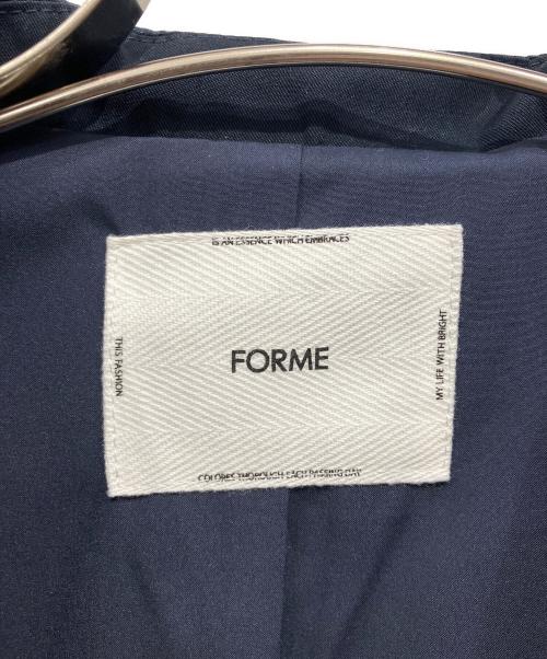 forme（フォルメ）forme (フォルメ) ショートトレンチコート ネイビー サイズ:FREEの古着・服飾アイテム
