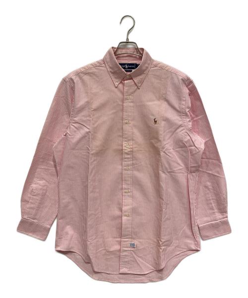RALPH LAUREN（ラルフローレン）RALPH LAUREN (ラルフローレン) 長袖シャツ ピンク×ホワイト サイズ:16-33の古着・服飾アイテム