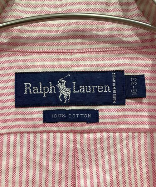 RALPH LAUREN（ラルフローレン）RALPH LAUREN (ラルフローレン) 長袖シャツ ピンク×ホワイト サイズ:16-33の古着・服飾アイテム