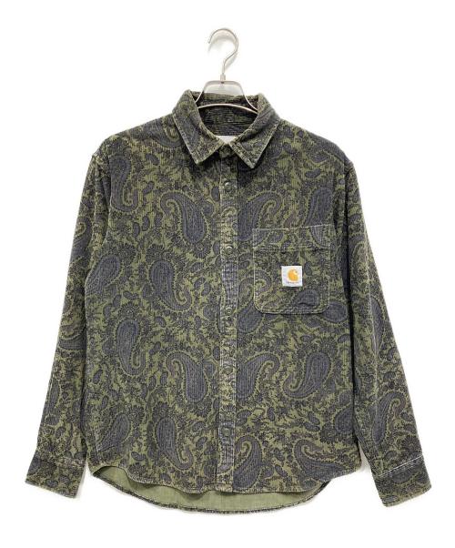 CarHartt（カーハート）CarHartt (カーハート) L/S FLINT SHIRT グリーン×ブルー サイズ:Sの古着・服飾アイテム