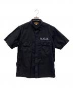 freewheelersフリーホイーラーズ）の古着「半袖シャツ」｜ブラック