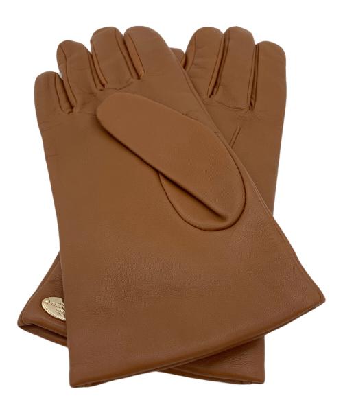 COACH（コーチ）COACH (コーチ) 革手袋 ブラウン サイズ:7 1/2の古着・服飾アイテム