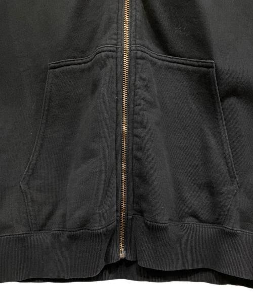 X-LARGE（エクストララージ）X-LARGE (エクストララージ) BACKSIDE SLANTED OG ZIP HOODED SWEATSHIRT ブラック サイズ:XLの古着・服飾アイテム