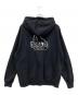 X-LARGE (エクストララージ) BACKSIDE SLANTED OG ZIP HOODED SWEATSHIRT ブラック サイズ:XL：8000円