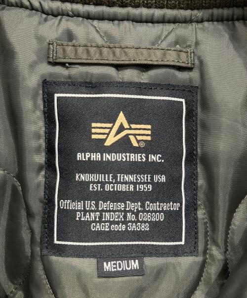 ALPHA（アルファ）ALPHA (アルファ) MA-1ジャケット グリーン サイズ:Mの古着・服飾アイテム