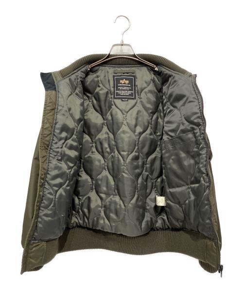 ALPHA（アルファ）ALPHA (アルファ) MA-1ジャケット グリーン サイズ:Mの古着・服飾アイテム