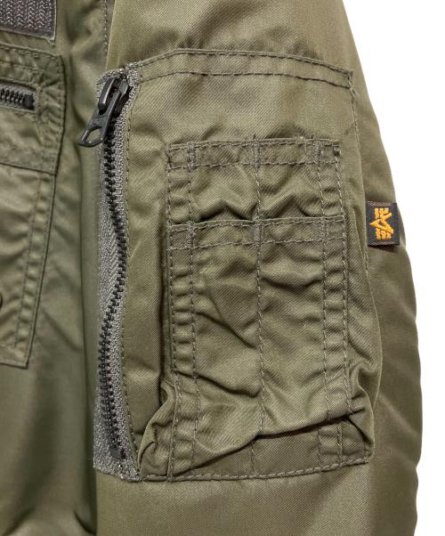 ALPHA（アルファ）ALPHA (アルファ) MA-1ジャケット グリーン サイズ:Mの古着・服飾アイテム