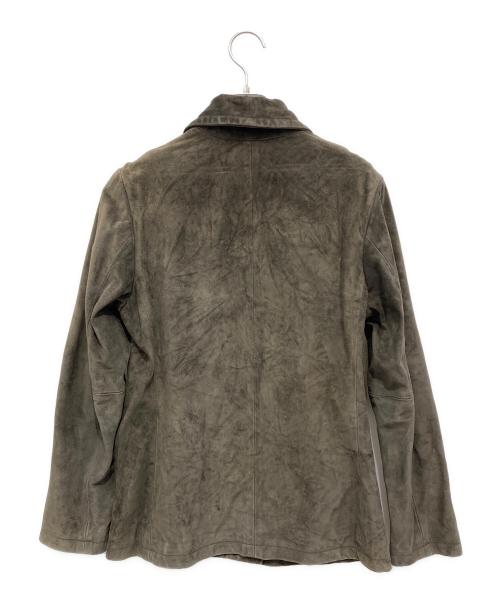MARITHE+FRANCOIS GIRBAUD（マリテフランソワジルボー）MARITHE+FRANCOIS GIRBAUD (マリテフランソワジルボー) レザージャケット カーキ サイズ:Mの古着・服飾アイテム