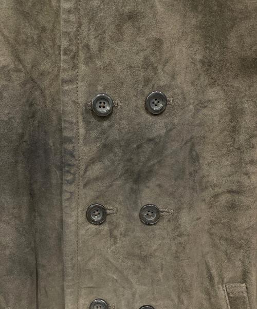 MARITHE+FRANCOIS GIRBAUD（マリテフランソワジルボー）MARITHE+FRANCOIS GIRBAUD (マリテフランソワジルボー) レザージャケット カーキ サイズ:Mの古着・服飾アイテム