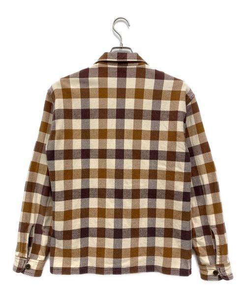 TENDERLOIN（テンダーロイン）TENDERLOIN (テンダーロイン) ネルシャツ ベージュ×ブラウン サイズ:Mの古着・服飾アイテム