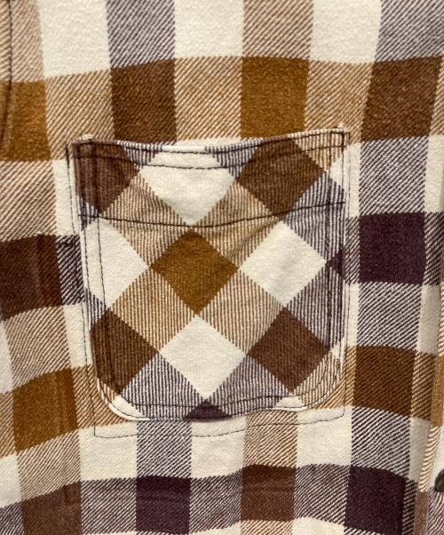 TENDERLOIN（テンダーロイン）TENDERLOIN (テンダーロイン) ネルシャツ ベージュ×ブラウン サイズ:Mの古着・服飾アイテム