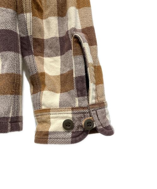 TENDERLOIN（テンダーロイン）TENDERLOIN (テンダーロイン) ネルシャツ ベージュ×ブラウン サイズ:Mの古着・服飾アイテム