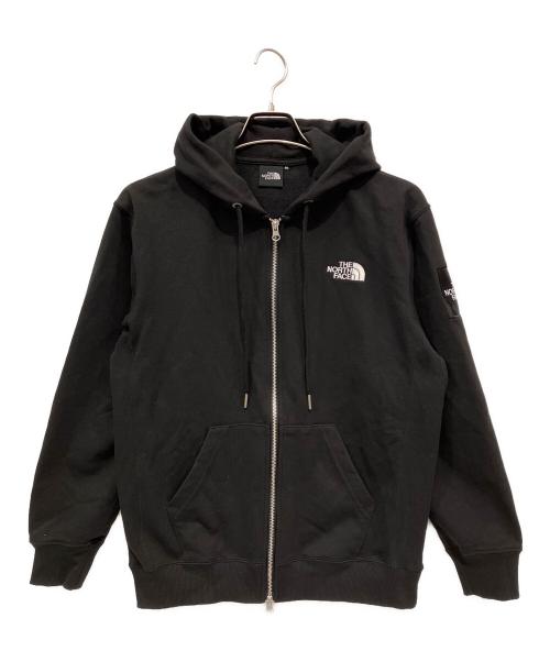 THE NORTH FACE（ザ ノース フェイス）THE NORTH FACE (ザ ノース フェイス) スクエアロゴフルジップパーカー ブラック サイズ:Mの古着・服飾アイテム