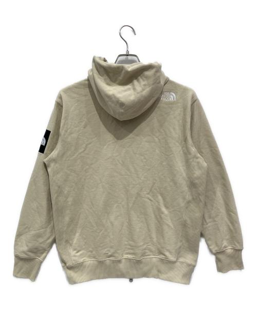 THE NORTH FACE（ザ ノース フェイス）THE NORTH FACE (ザ ノース フェイス) スクエアロゴフルジップパーカー ベージュ サイズ:Mの古着・服飾アイテム