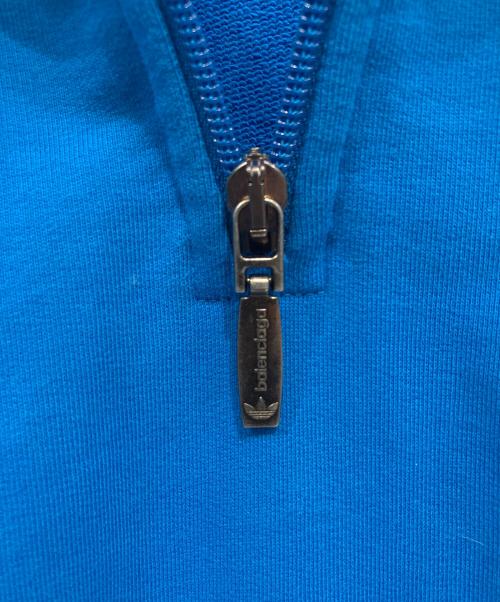 BALENCIAGA（バレンシアガ）BALENCIAGA (バレンシアガ) adidas (アディダス) ハーフジップスウェット ブルー サイズ:3の古着・服飾アイテム
