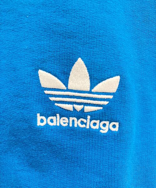BALENCIAGA（バレンシアガ）BALENCIAGA (バレンシアガ) adidas (アディダス) ハーフジップスウェット ブルー サイズ:3の古着・服飾アイテム