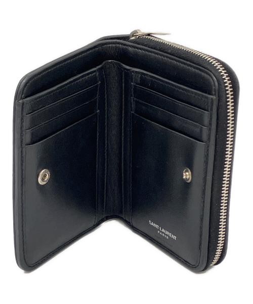 Saint Laurent Paris（サンローランパリ）Saint Laurent Paris (サンローランパリ) 2つ折り財布 ブラックの古着・服飾アイテム