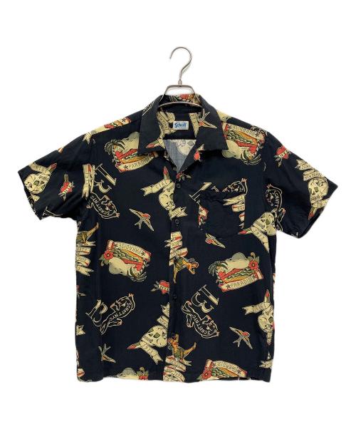 Schott（ショット）Schott (ショット) アロハシャツ ブラック サイズ:Mの古着・服飾アイテム