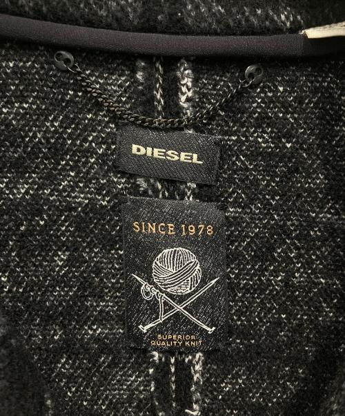DIESEL（ディーゼル）DIESEL (ディーゼル) チェスターコート ブラック サイズ:Mの古着・服飾アイテム
